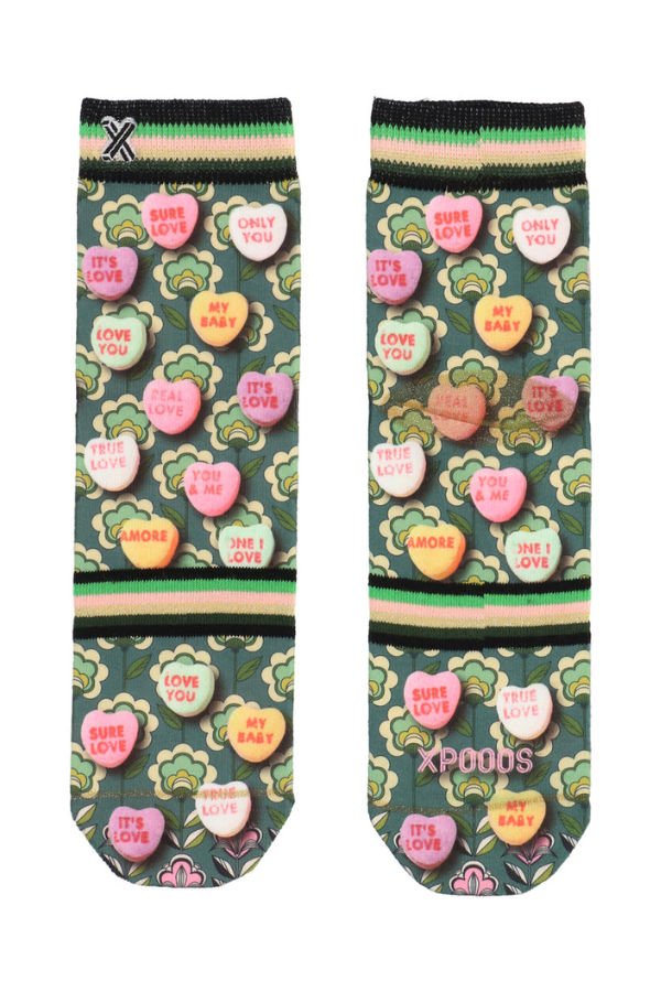 Xpooos Amore Heart Candy Socks