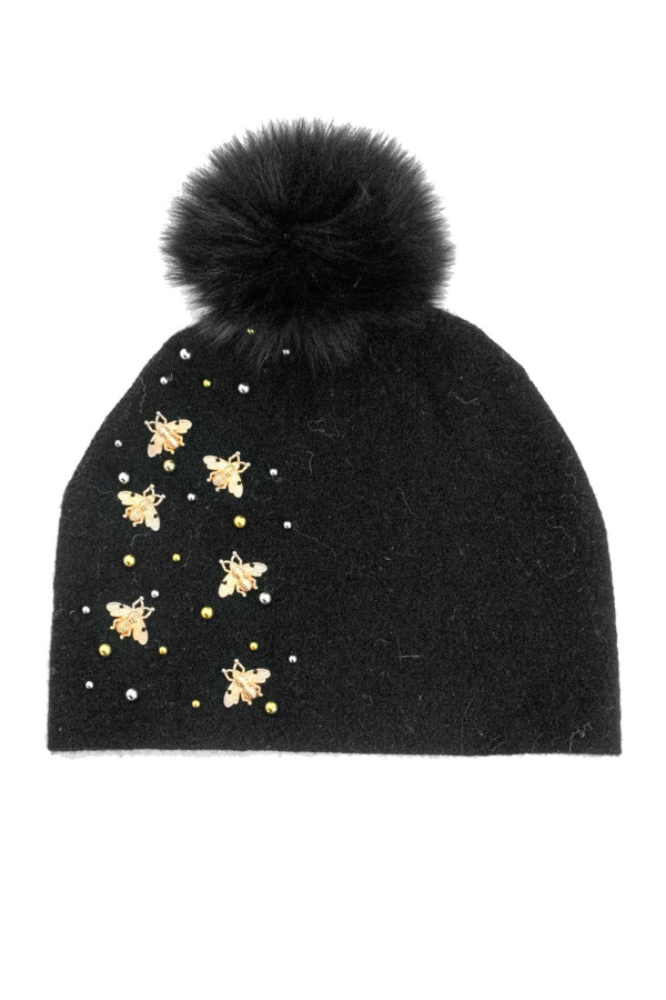 Bees and Beads Pom Hat - Multiple Colours Available
