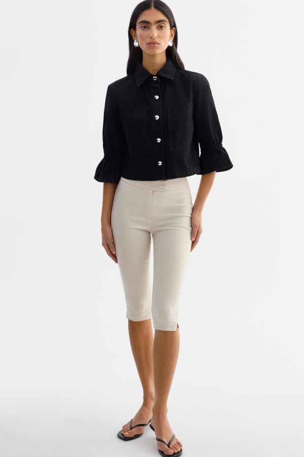 LAMARQUE Carolina Denim Ruffle Sleeve Jacket (Available in Multiple Colours)