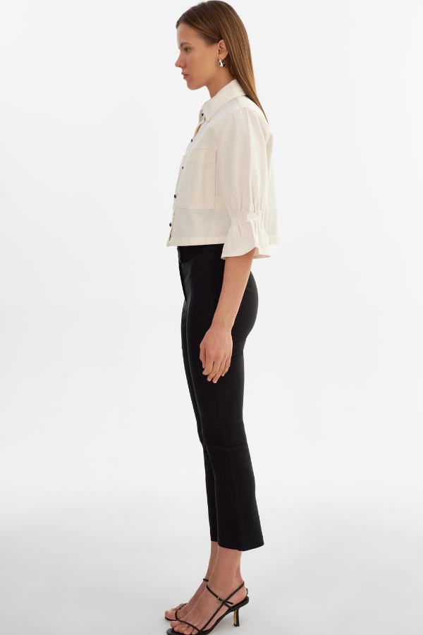 LAMARQUE Carolina Denim Ruffle Sleeve Jacket (Available in Multiple Colours)