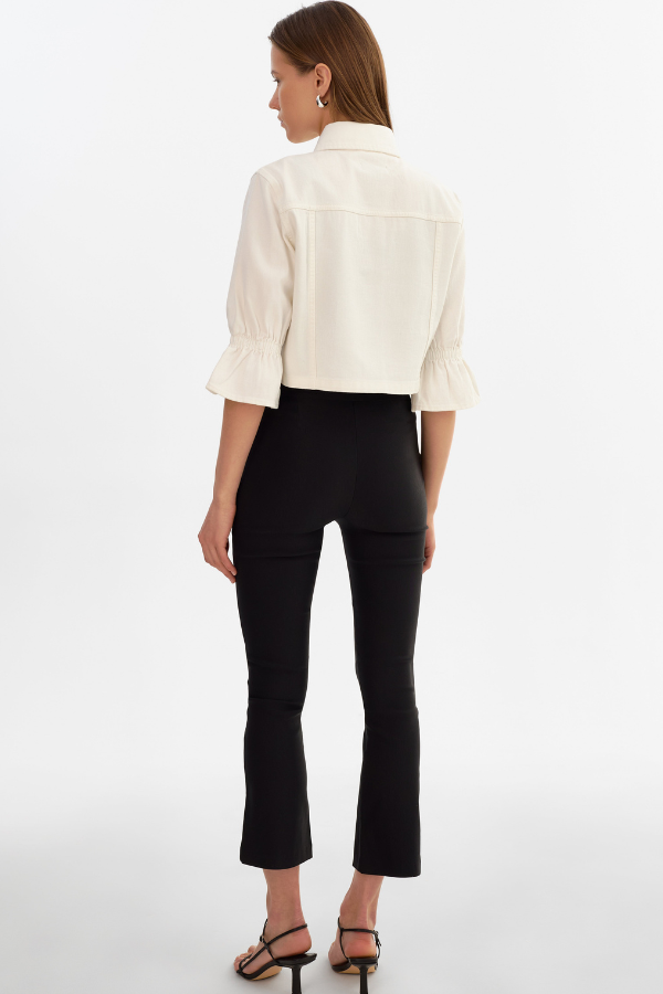 LAMARQUE Carolina Denim Ruffle Sleeve Jacket (Available in Multiple Colours)