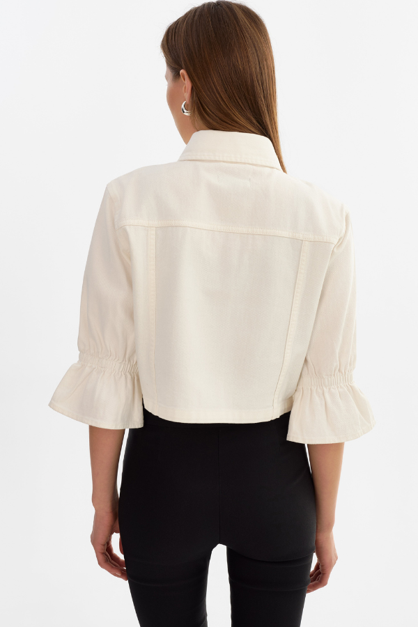 LAMARQUE Carolina Denim Ruffle Sleeve Jacket (Available in Multiple Colours)