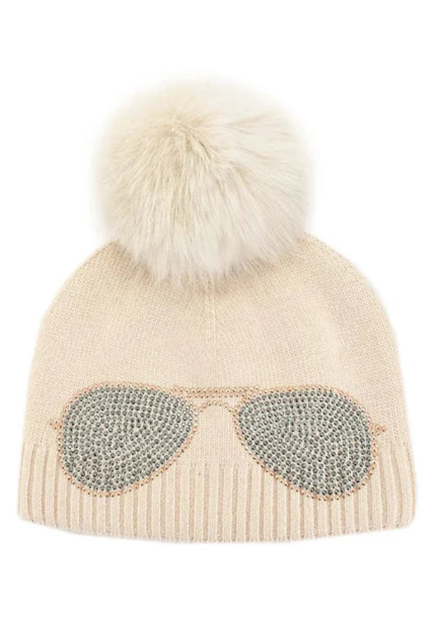 Aviator Knit Pom Hat - Multiple Colours Available