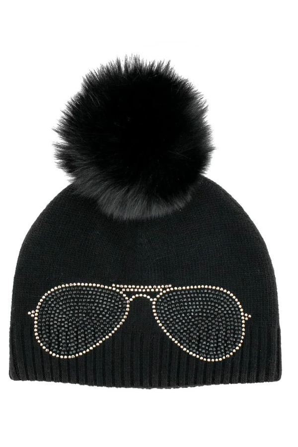 Aviator Knit Pom Hat - Multiple Colours Available