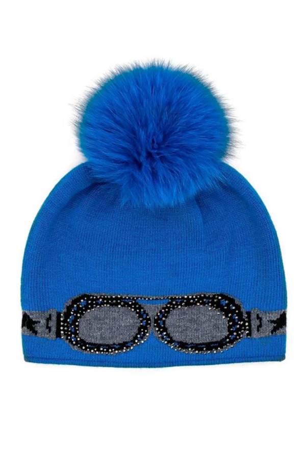 Ski Goggles Pom Hat - Multiple Colours Available