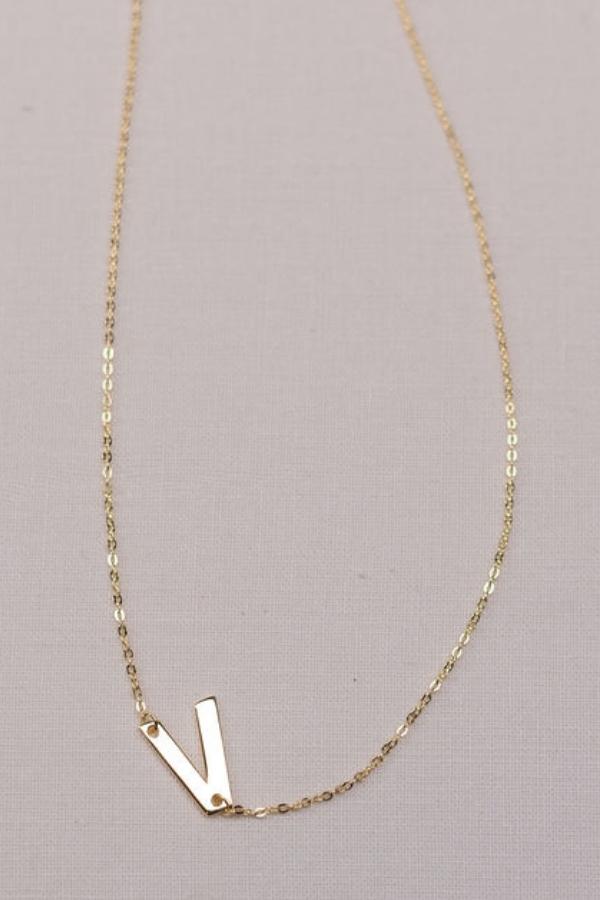 The Company 'Initial Me' Pendant - V