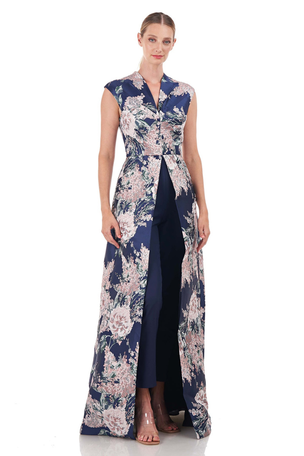 Kay Unger Pia Floral Jumpsuit