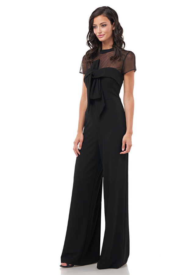 JS Collections Crepe Bow Jumpsuit