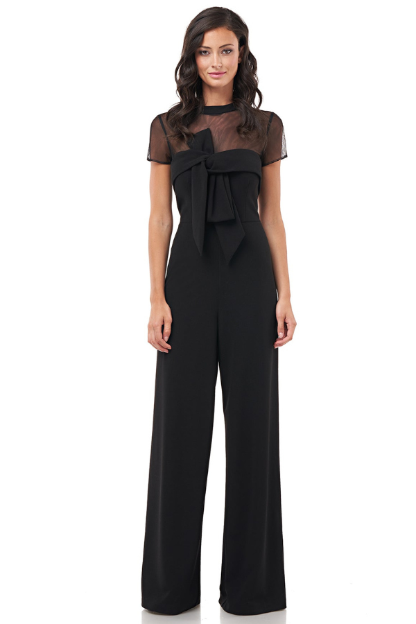 JS Collections Crepe Bow Jumpsuit