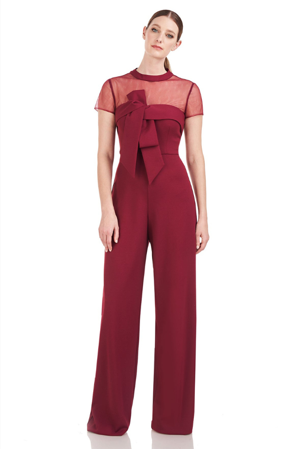 JS Collections Crepe Bow Jumpsuit