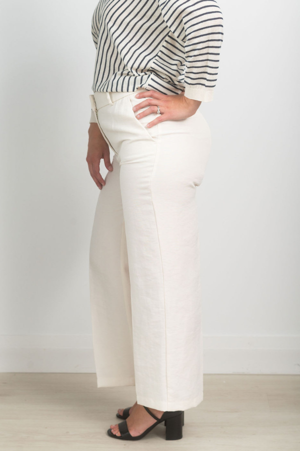 Cambio Linen Wide Leg Trouser