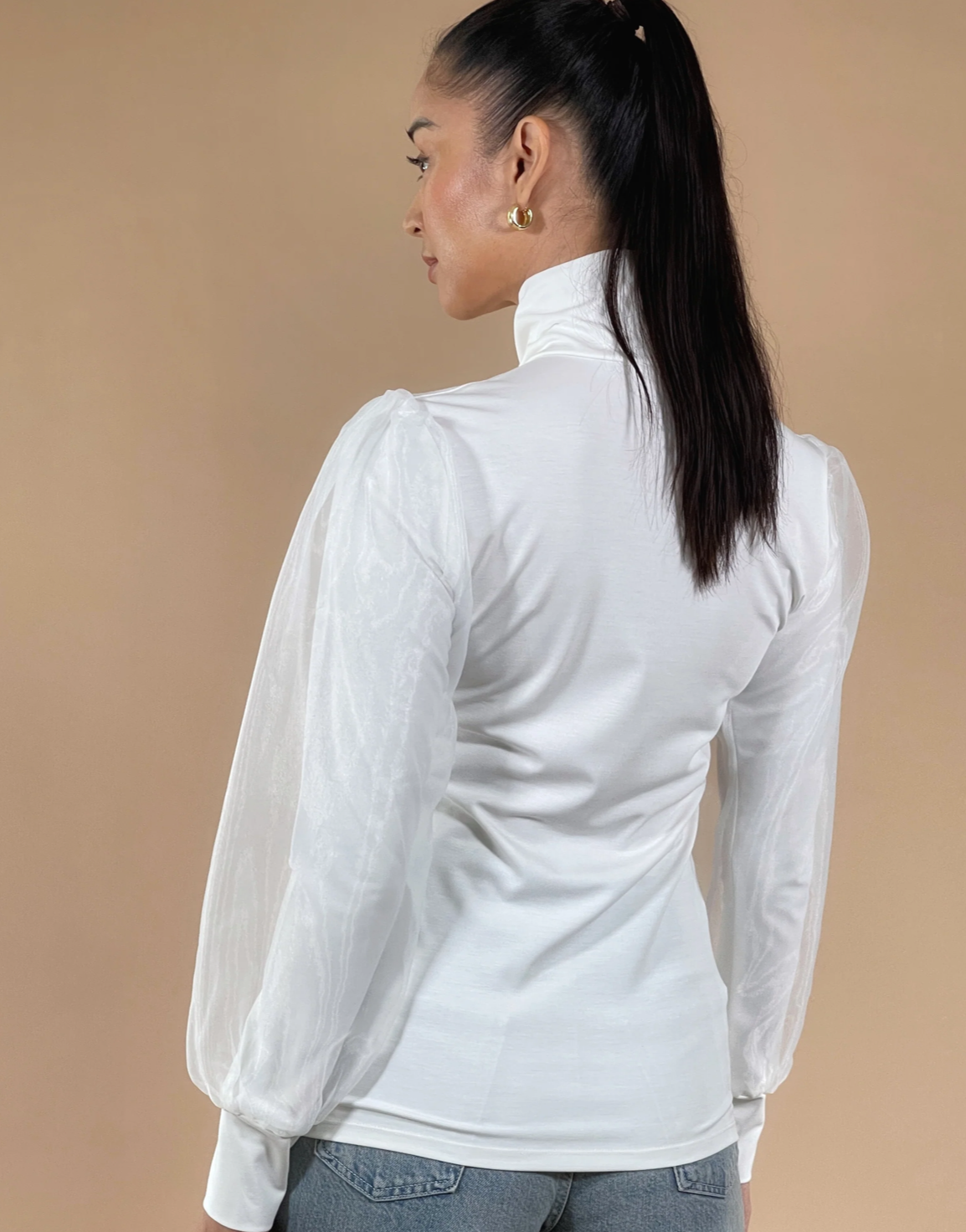 Periphery Starlight Organza Sleeve Top