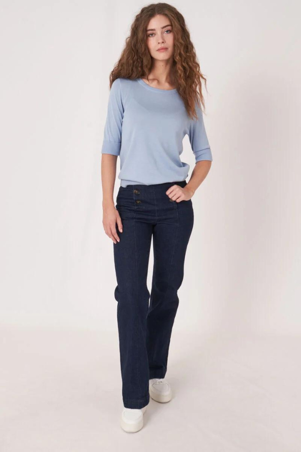 Repeat Short Sleeve Knit Pullover (Available in Four Colours)