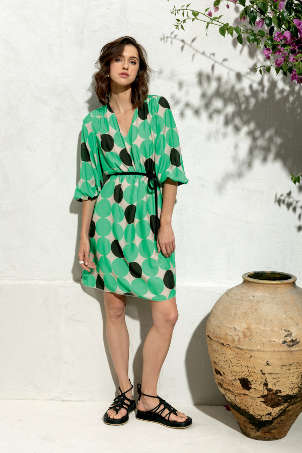 Maria Bellentani Circle Print Dress