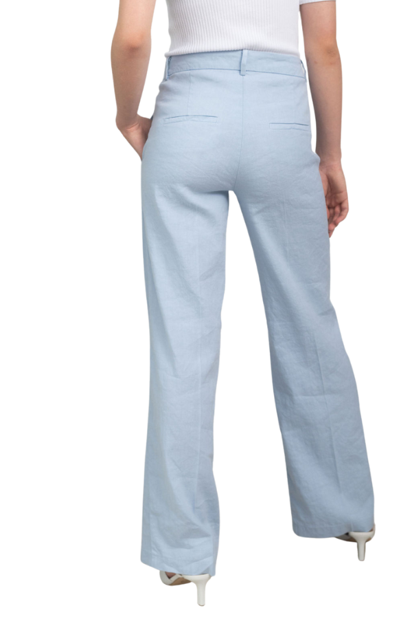 Cambio Stretch Linen Pin Tuck Pant