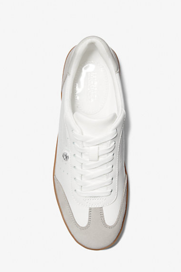 Michael Kors Scotty Leather Lace Up Sneaker