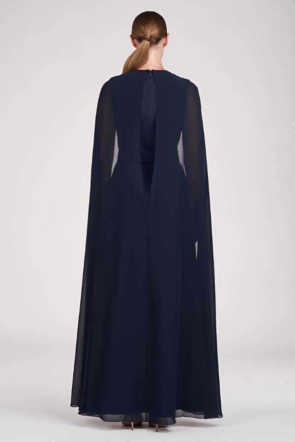 Kay Unger Freya Cape Gown