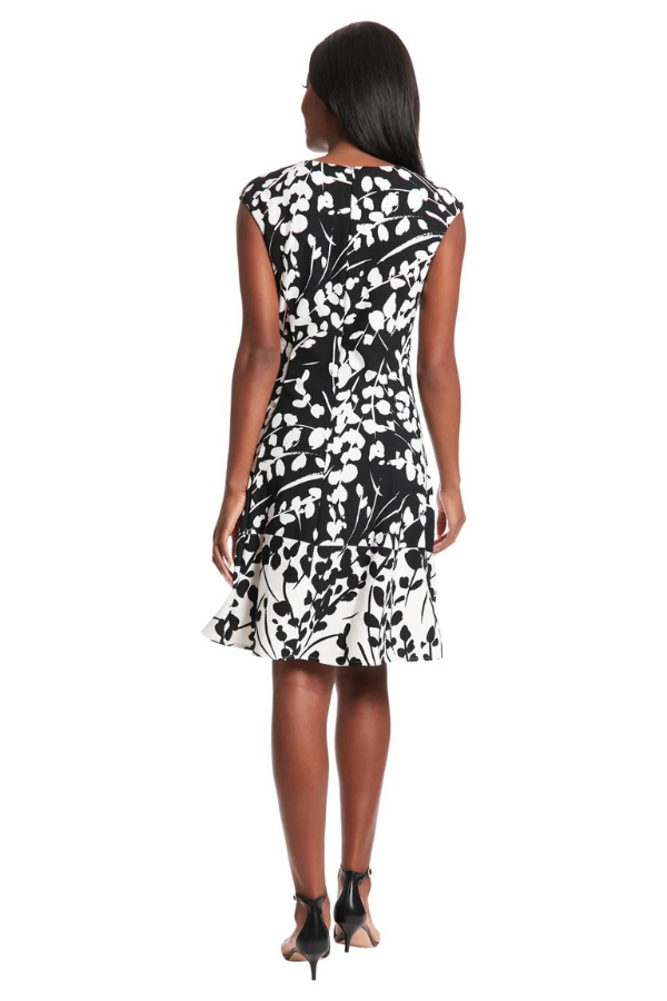 London Times Callie Floral Fit and Flare Dress