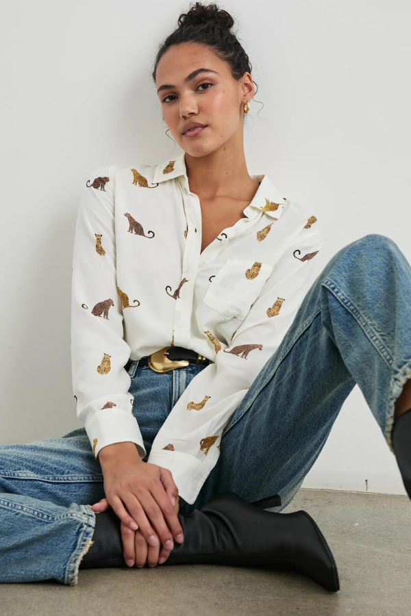 Rails Wild Animals Print Shirt