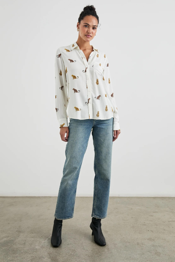 Rails Wild Animals Print Shirt