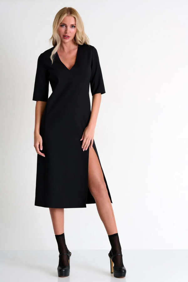 SHAN V-Neck Long Dress