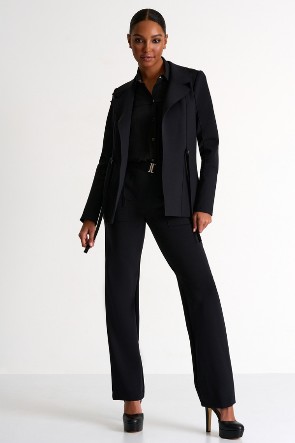 SHAN Structured Jersey Blazer