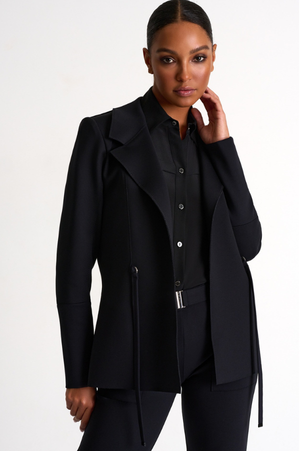 SHAN Structured Jersey Blazer