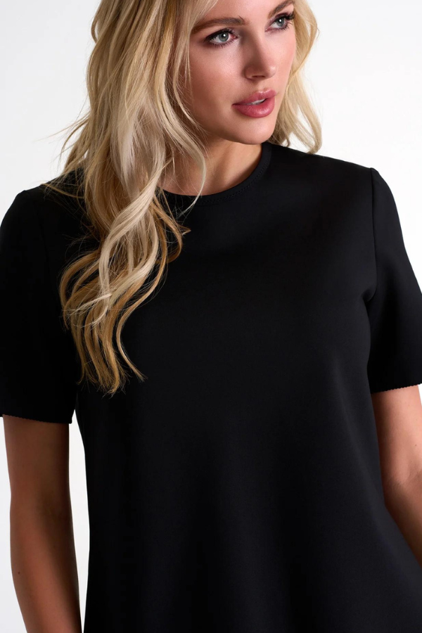 SHAN Neoprene Crew Neck Tee