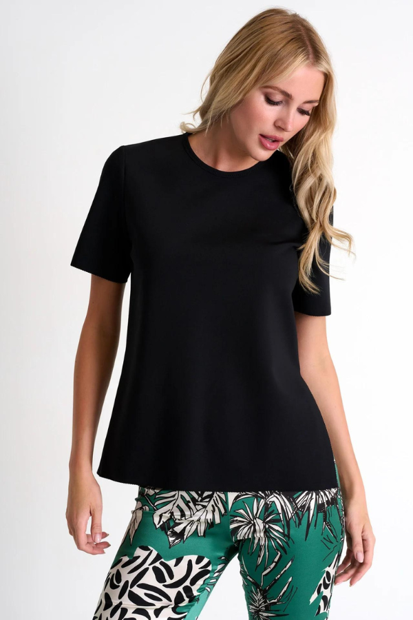 SHAN Neoprene Crew Neck Tee