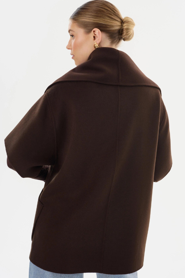 Lamarque Penelope Wool Cape Coat