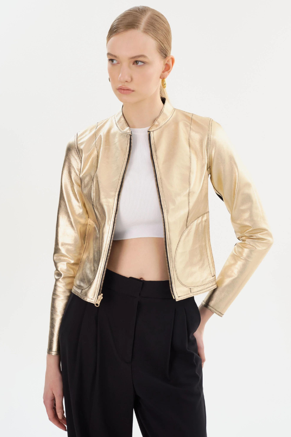 Lamarque Chapin Reversible Bomber Jacket