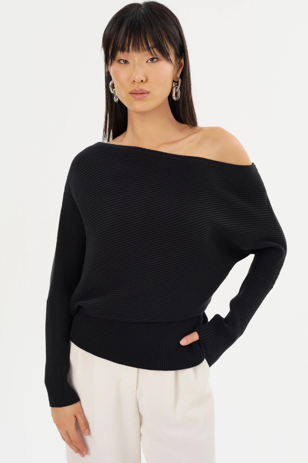 Lamarque Off the Shoulder Knit Top