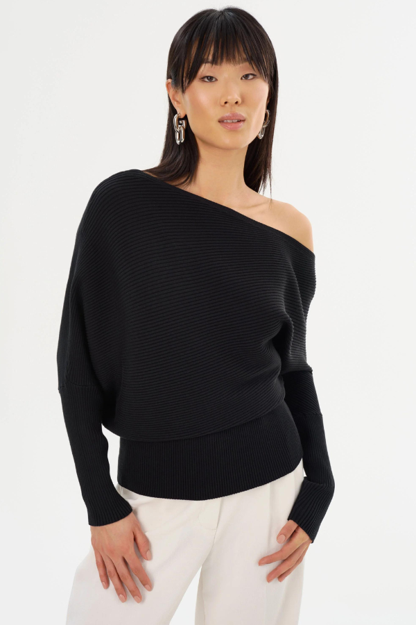 Lamarque Off the Shoulder Knit Top