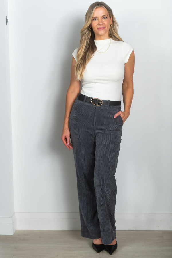 Cambio Wide Leg Cord Pant