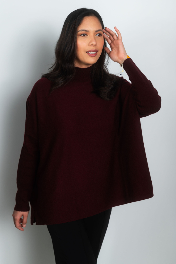 Repeat Mock Neck Cashmere Sweater