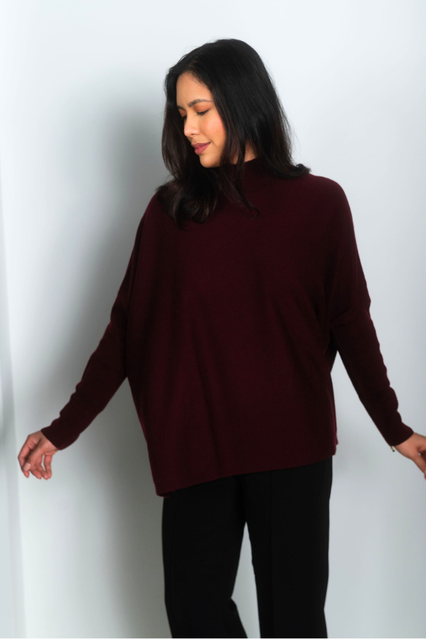 Repeat Mock Neck Cashmere Sweater