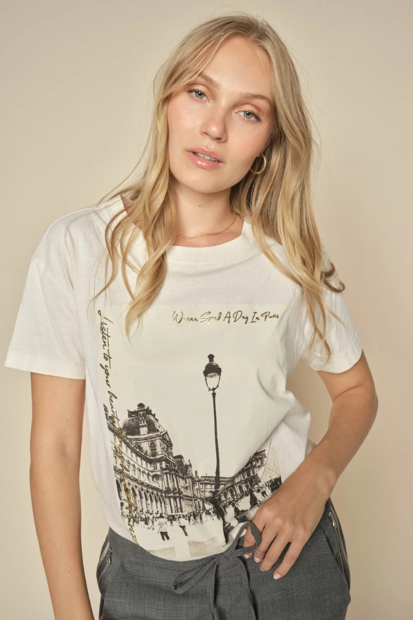 Mos Mosh Solene Paris Print T-Shirt