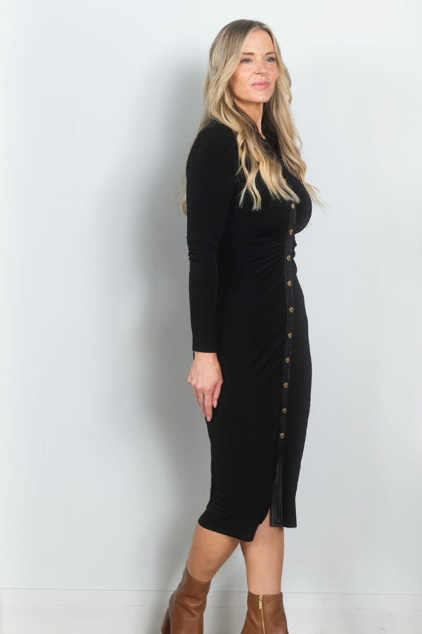 Michael Kors Button Midi Dress