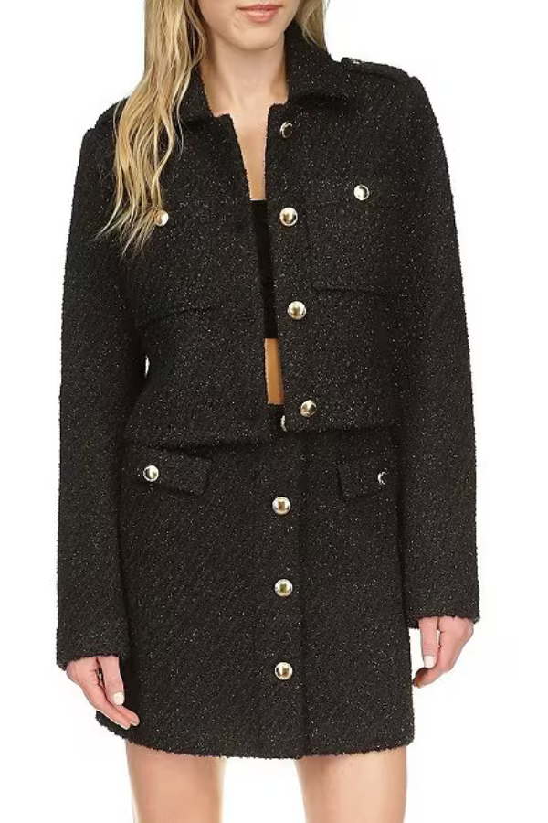 Michael Kors Tweed Crop Jacket