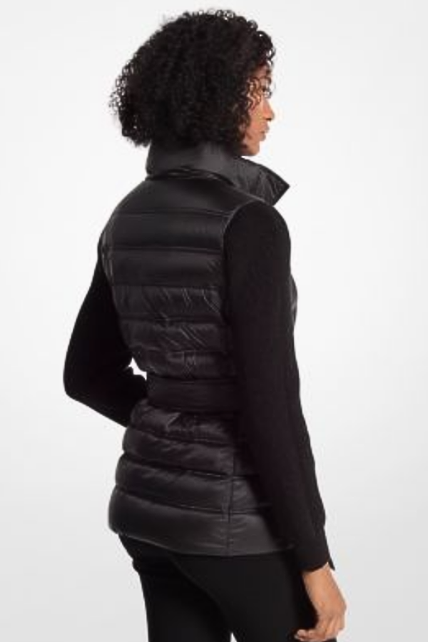 Michael Kors Mixed Media Packable Down Jacket