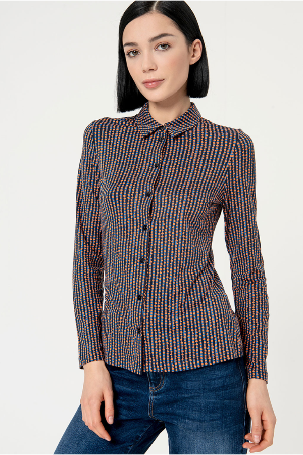 Surkana Striped Print Shirt