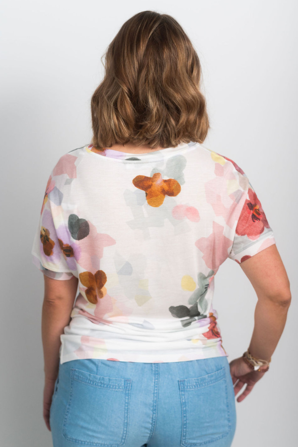 Brax Caelen Floral Short Sleeve Top