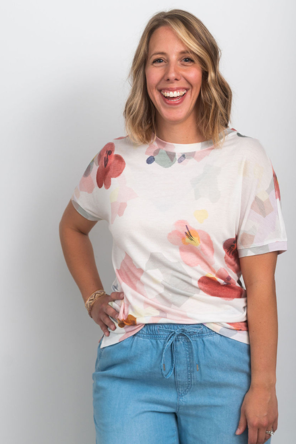 Brax Caelen Floral Short Sleeve Top