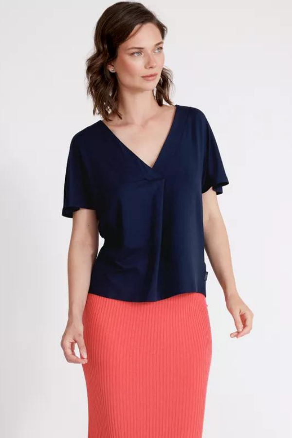 Holebrook Asta V-Neck Top (Available in Two Colours)