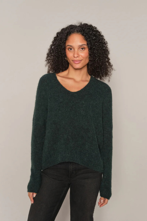 Mos Mosh Thora V-Neck Knit Sweater