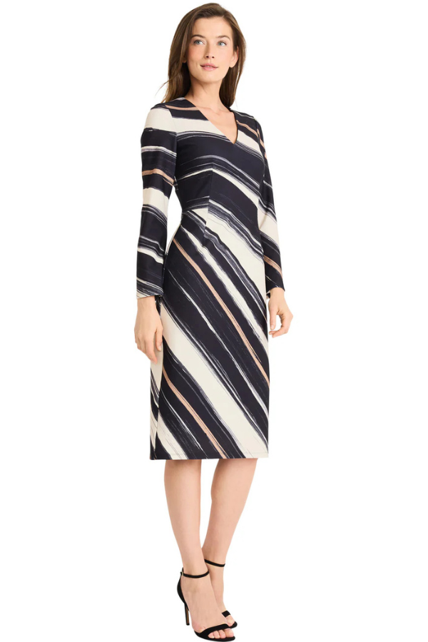 Maggy London Bell Sleeve Sheath Dress