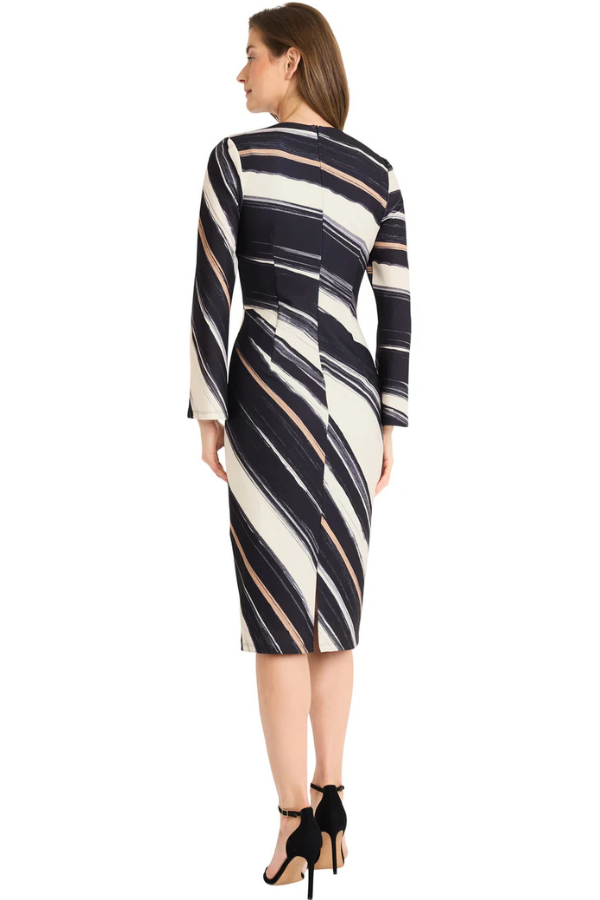 Maggy London Bell Sleeve Sheath Dress