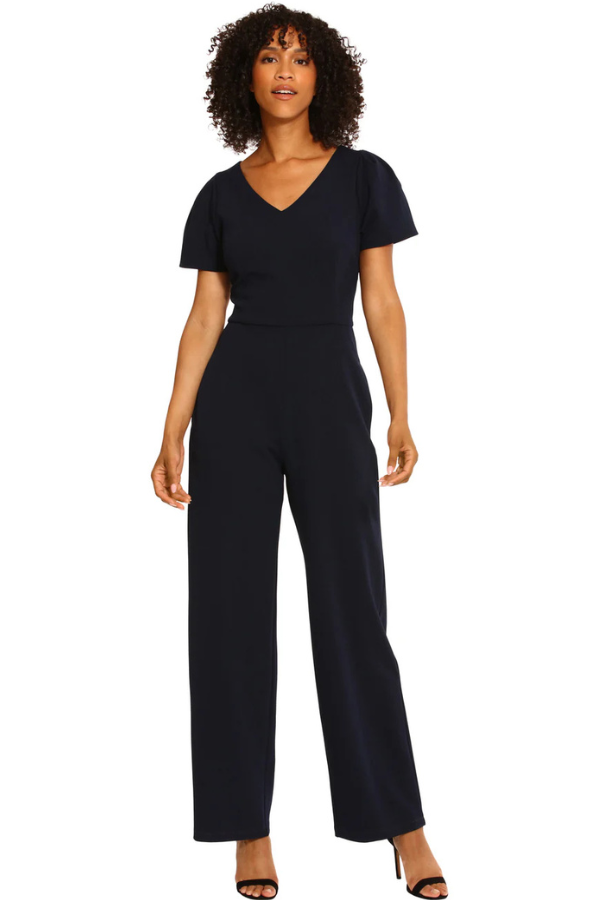 Maggy London V-Neck Jumpsuit