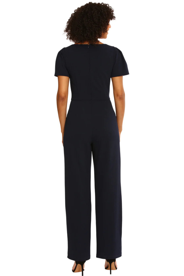 Maggy London V-Neck Jumpsuit