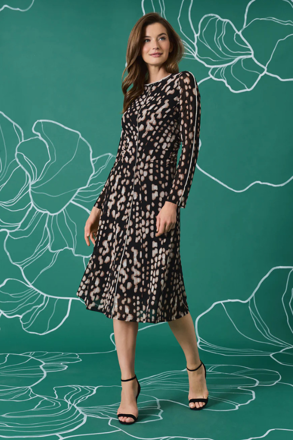 Maggy London Long Sleeve A-Line Dress